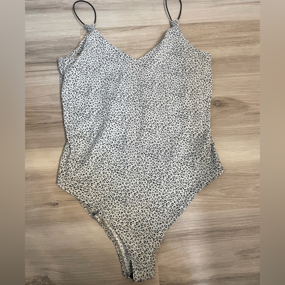 Gaze bodysuit, in leopard print